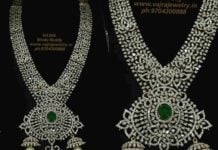 Two Step Peacock Diamond Haram Indian Jewellery Designs