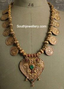 Antique Gold Kasu Mala - Indian Jewellery Designs