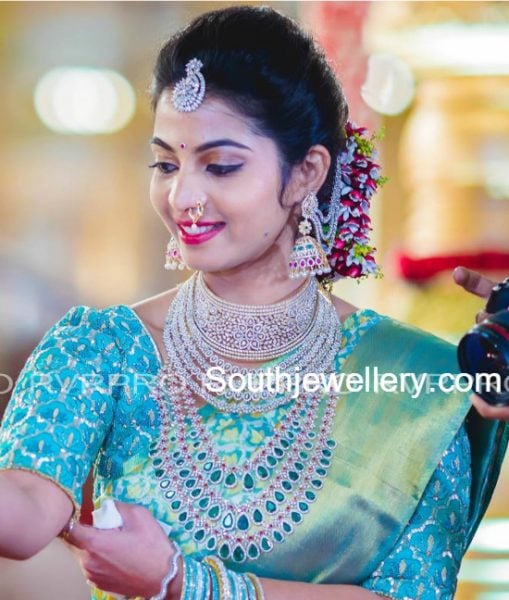 madhuri-reddy-diamond-jewellery-at-brahmani-reddy-wedding