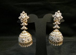 diamond jhumkis