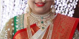 diamond necklace haram vaddanam set