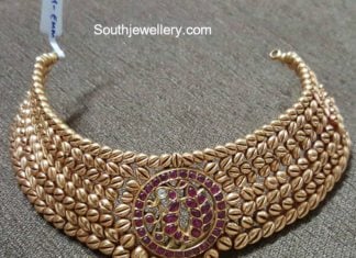 antique gold choker