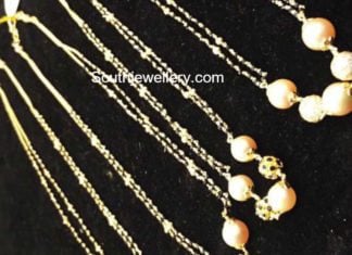 black beads mangalsutra chains