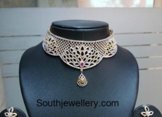 cz stones choker