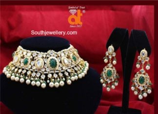 polki emerald choker