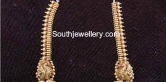 Latest gold haram on sale designs 2018 with weight