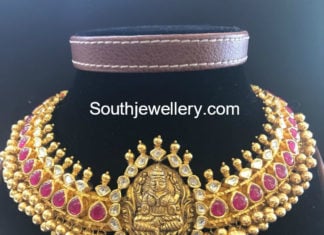 lakshmi ruby necklace