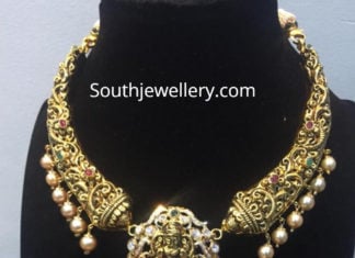 nakhsi necklace two step lakshmi pendant