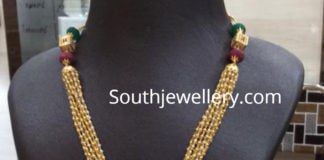 gundla mala with kundan pendant