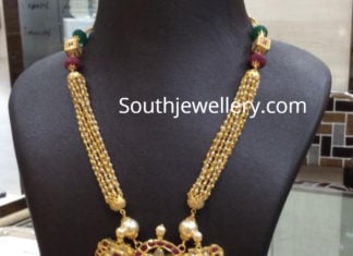 gundla mala with kundan pendant