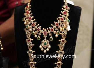 antique ruby necklace and haram