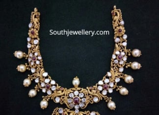 polki diamond antique necklace