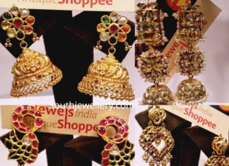 antique gold jhumkas