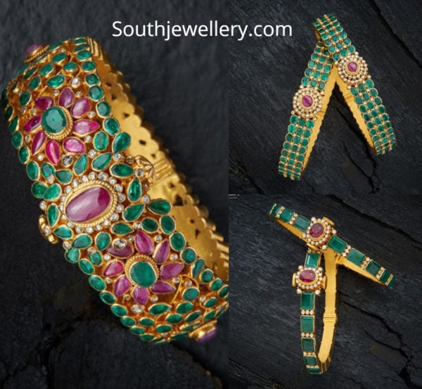 emerald bangles designs 