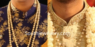 pearl necklace for indian groom