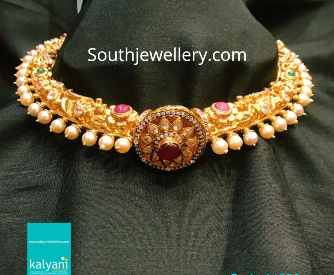 30 Beautiful Gold Kanti Necklace Designs! - Indian Jewellery Designs