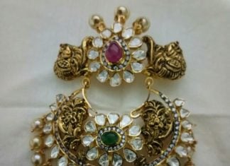 antique gold pendant