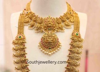 gold necklace and haram set 22 carat