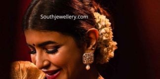 lakshmi manchu polki diamond necklace set