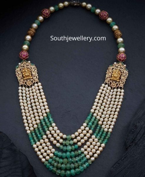 south sea pearl mala with side pendants