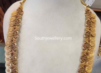 antique gold kasu mala