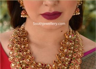 kundan bottu necklace