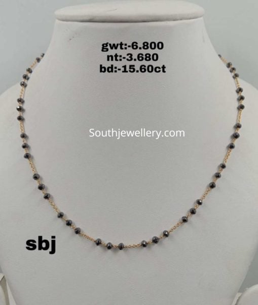 black diamond mangalsutra chain designs (6)