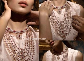 bridal diamond ruby haram set (1)