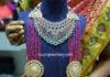 diamond necklace and ruby beads mala