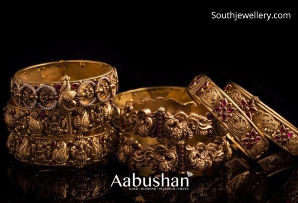 antique gold bangles 22k gold