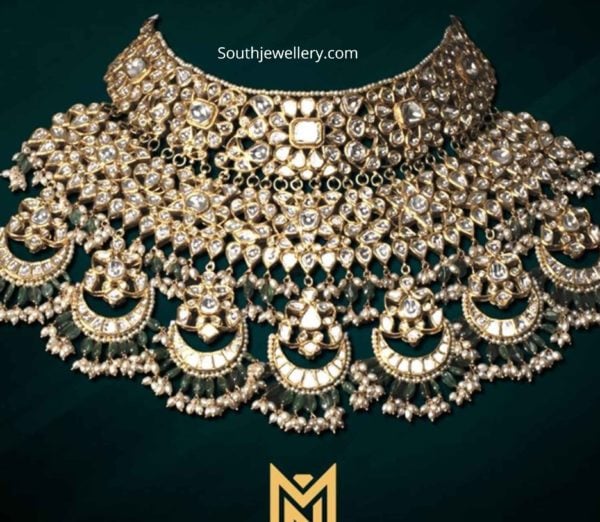 bridal uncut diamond choker mangatrai neeraj