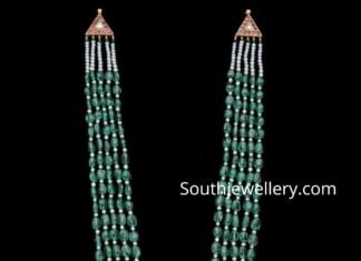 emerald beads jewellery designs