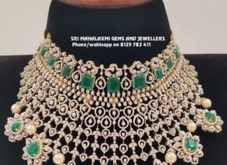 detachable diamond emerald choker (1)