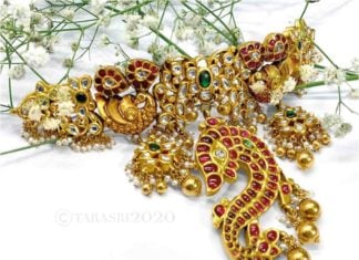 antique gold choker (1)