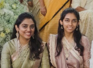 venkatesh daggubati daughters in pearl necklaces