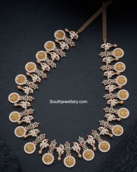 closed setting diamond bottu mala