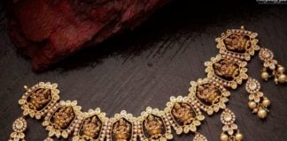 uncut diamond lakshmi necklace (1)