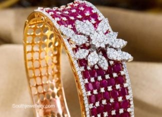 diamond ruby bangle