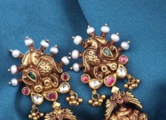 antique gold jhumkas (1)