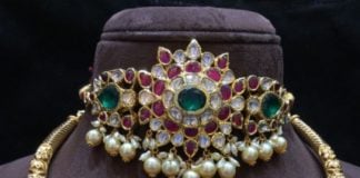 kundan choker and kante necklace