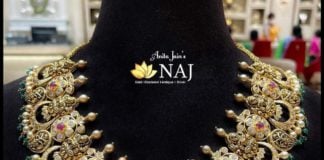 uncut diamond Lakshmi necklace (2)