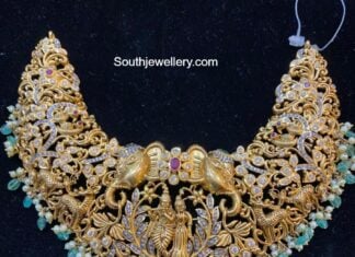 Uncut diamond Radha krishna necklace lord krishna necklace