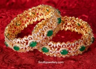 diamond emerald bangles