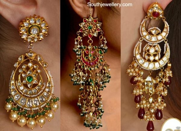 kundan chandbali designs