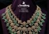 polki emerald bridal necklace