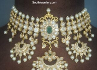 uncut diamond choker