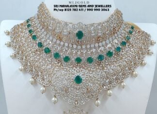 bridal diamond emerald choker