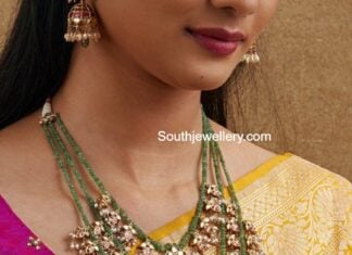 layered emerald kundan haram (1)