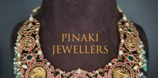 peacock kundn necklace