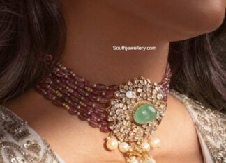 ruby beads choker aarni